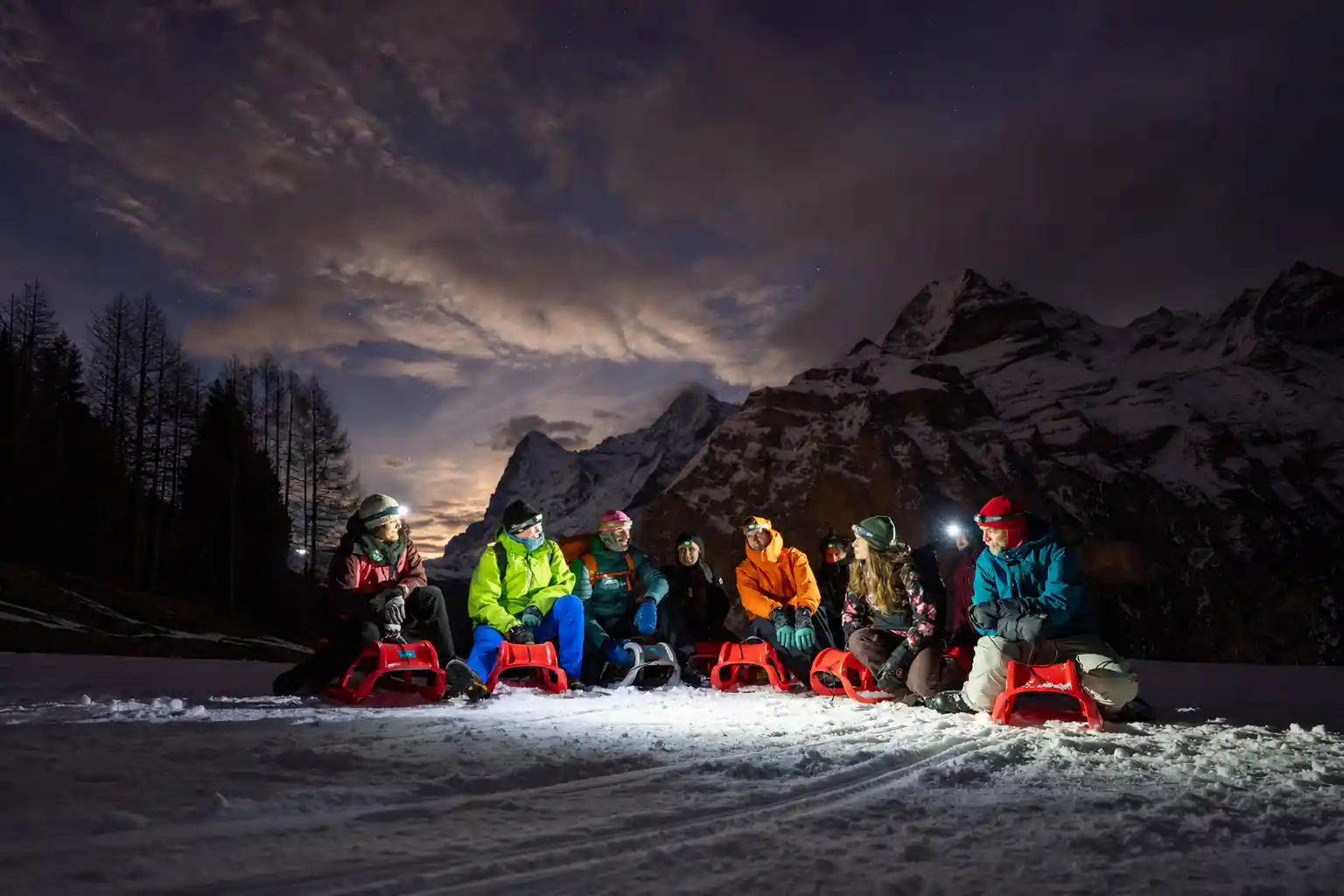 Night Sledding